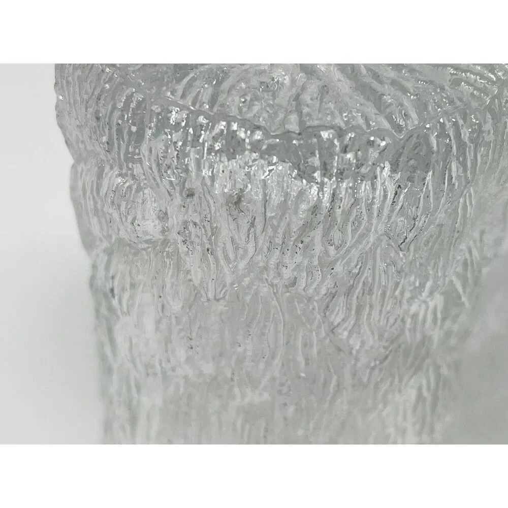 Vintage Goebel CHARLOTTENHUTTE Ice Tree Bark Highball Glasses 5.5” 10oz Set Of 2